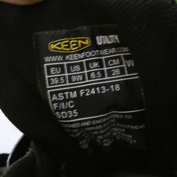 KEEN Utility Women's Sparta Low Height Alloy Toe ESD Work Shoes 9W - Picture 10 of 10